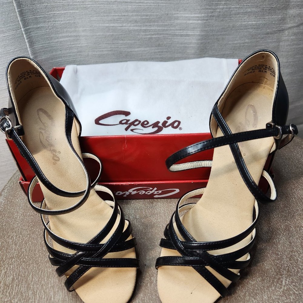 Capezio Women's Rosa 2.5" Flared-Heel Social Ballroom Shoes